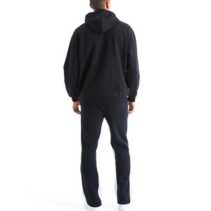 Custom Men's Wide Leg Flared Jogger Trackpants Baggy Sweatpants Oversized Fit Waterproof Cotton Sweat <b>Trouser</b> for Winter - Product Image 3