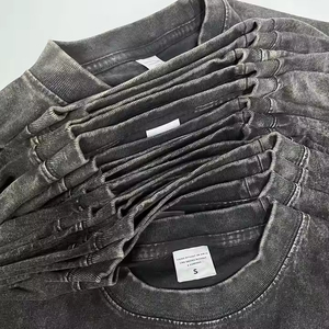 Camiseta Básica Personalizada de 260g, 100% Algodón, Estilo Retro Vintage, Corte Holgado, Hombros Caídos, Estilo Urbano - Product Image 1