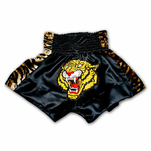 Muay Thai <b>shorts</b> premium satin fabric custom design breathable lightweight gym training elastic waistband fitness <b>men</b> women - Product Image 4