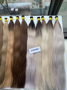 Bulk <b>Hair</b> Extension 100% Human <b>Hair</b> Extensions Vietnamese Virgin Single Donor Double Drawn Virgin <b>Hair</b> All Colors Available - Product Image 2