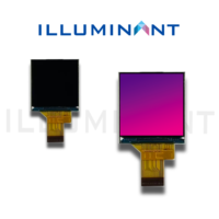 شاشة عرض مربعة TN TFT-LCD مقاس 1.54 بوصة بدقة 240×240 وسطوع 300 شمعة/م2 مع وحدة COG FPC مخصصة و2 مصباح LED أبيض وشريحة تحكم ST7789V2