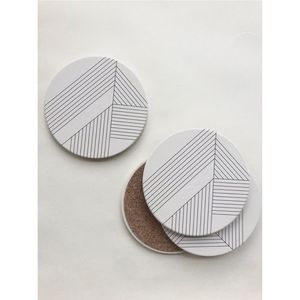 Laser Engraved Wooden Coasters Set Hexagon Wood Cup Mat with Floral Geometric Patterns Decorative <b>Heat</b> Resistant Drink Coasters - Product Image 4