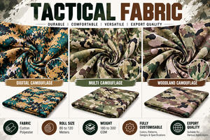 Tissus de camouflage tactique haut de gamme, textiles imprimés motif woodland durables, entièrement personnalisables, fabricant pour commandes en gros conformes ISO - Product Image 5