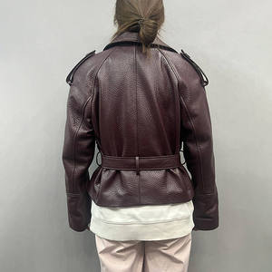 Veste en cuir de vachette pour femme, sur mesure, de haute qualité, pour l'hiver, avec fermeture éclair, tissu en toile respirant, vente en gros d'usine - Product Image 2