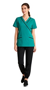 Uniforme d'hôpital, uniforme médical, blouse d'infirmière, uniforme à manches courtes, hauts élastiques, uniformes pour femmes, ensembles de blouses d'infirmière, vente en gros - Product Image 4