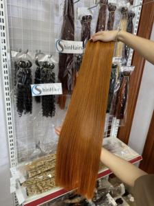 Paquets de cheveux humains 8-30 pouces paquets droits orange gingembre Extensions de cheveux vietnamiens vendeur de paquets de gros - Product Image 5