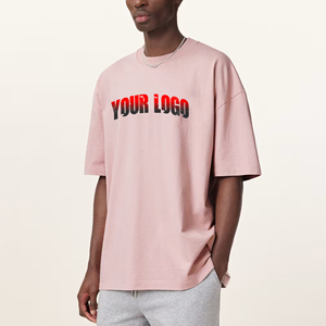 T-shirt ample vintage d'été en coton épais 100 % personnalisé pour homme – Nouvelle collection en gros - Product Image 1