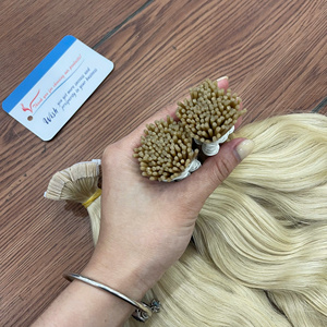 ต่อผมแท้เวียดนาม 100% สีบลอนด์แบบ I-Tip  ลอนธรรมชาติ เงางาม ไม่พันกัน ไม่หลุดร่วง พร้อมส่ง - Product Image 1