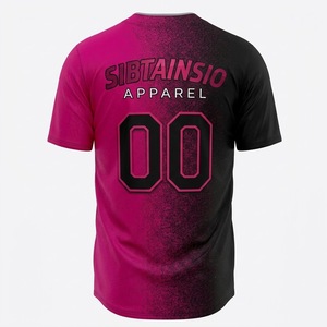 Embroidery Youth Stitched v Neck Sublimation Wholesale Blank Men's Custom Mesh Plain Baseball Jersey Uniform <b>Shirts</b> - Product Image 6
