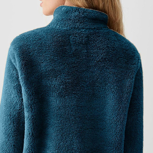 Eco-Friendly <b>Women's</b> Recycled <b>Micro</b> <b>Fleece</b> Polar Sherpa <b>Fleece</b> Jacket Custom Full Zip Outdoor Jacket - Product Image 6