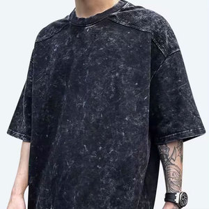 Hi Visibility <b>Acid</b> wash <b>Drop</b> Shoulder Oversize New Factory 100% Cotton Custom Printing Heavyweight Online Best Factory Supplier - Product Image 4