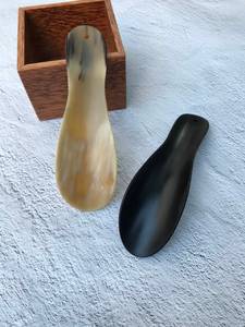 SALEEM INTERNATIONAL Chausse-pied personnalisable en corne naturelle, écologique, fait main, finition polie, grande taille, design moderne, naturel - Product Image 5