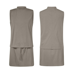 Women’s Premium Pickleball High Neck Tank & Shorts Combo <b>Set</b> Pickleball Motion Women’s High Neck Tank Top & Shorts <b>Set</b> - Product Image 6