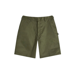 Shorts Bermuda Vert Olive Personnalisables pour Hommes – Taille Mi-Haute, Fermeture Boutonnée, Style Décontracté, Séchage Rapide, Poches et Tenue Décontractée - Product Image 1