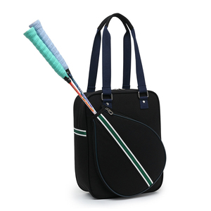 Badminton Racket Bag Canvas Zipper One Shoulder Handheld Stylish Large Capacity Portable Durable Lightweight Travel Storage - Product Image 3