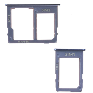 Tiroir pour carte SIM et carte SD Samsung Galaxy J4 Plus J6 Plus bleu clair - Product Image 1