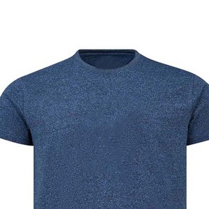 T-shirt décontracté en coton respirant à manches courtes style urbain pour homme, col rond bleu, grandes tailles - Product Image 2