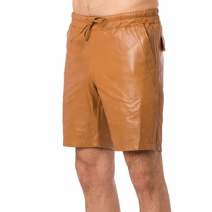 Shorts Bermuda en Cuir pour Hommes, Vente en Gros ODM, Tailles Personnalisées, Double Couture, Idéal pour Fêtes et Vacances - Product Image 4