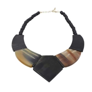 สร้อยคอเขาควายทำด้วยมือช่างฝีมือเครื่องประดับเขาธรรมชาติทำด้วยมือสำหรับผู้หญิงเครื่องประดับแฟชั่นดีไซเนอร์ - Product Image 1