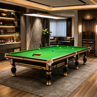 Table de billard professionnelle de 12 pieds en bois massif avec plateau en ardoise pour tournoi, salle de jeux de club