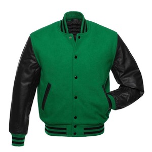 เสื้อแจ็คเก็ตวาร์ซิตี้ปักลายเชนิลล์แบบกำหนดเองสำหรับผู้ชาย พร้อมดีไซน์แบบ Letterman ของวิทยาลัย - Product Image 1