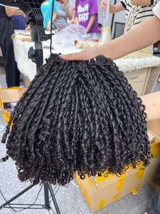 Precio al por mayor de vietnamitas para rizos Extensiones de cabello humano Cutícula alineada Virgen Super Doble dibujado Máquina Doble trama - Product Image 2