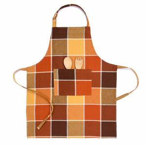 Logo personnalisé 100% coton imprimé tablier à bavette réglable sans manches linge de cuisine pour chef maison restaurants et hôtels - Product Image 6