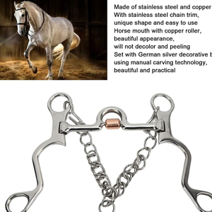 Stainless Steel Copper Mouth Horse Bit for Training Riding Durable OEM Custom Manufacturing Horse Riding Bits Customized - Product Image 2