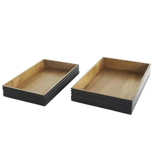 Plateau de présentation alimentaire en bois haut de gamme, plateau de service moderne en bois, plateau décoratif en bois haut de gamme, sûr, Zahid Exports - Product Image 6