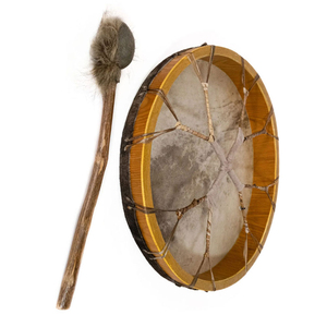 High Quality 16" Shamanic Hand Drum Cowhide Natural Skin Leather Handmade Replacement Drum Head GoleTrace Enterprises - Product Image 1