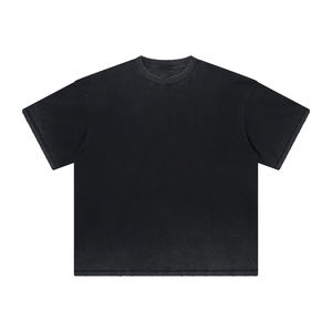 Camiseta de Alta Calidad con Lavado Ácido, Estilo Hip Hop Urbano, Logotipo Personalizado, Camisetas con Lavado Ácido para Hombre, Precio al por Mayor - Product Image 1