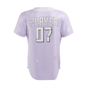 เสื้อเบสบอลซอฟต์บอลพรีเมียมสำหรับผู้หญิงไซส์ใหญ่ แขนสั้น สกรีนโลโก้ตามสั่ง แบบซับลิเมชั่น เป็นมิตรกับสิ่งแวดล้อม - Product Image 5