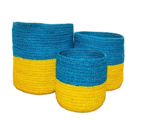 Cesta de maceta de yute moderna de alta calidad para fiestas de decoración del hogar Beber directamente del agua que fluye para adultos Hecho en Bangladesh - Product Image 1