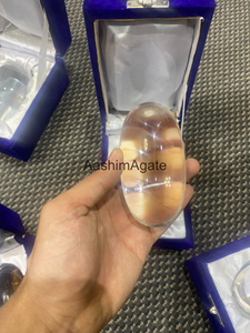 คริสตัลควอตซ์ใสธรรมชาติ ทรงสปัติก ชิวหลิงกัม หินควอตซ์ขัดเงา สำหรับการบูชาทางจิตวิญญาณ ขายส่ง - Product Image 5