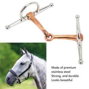 Bridon à joues pleines en acier inoxydable pour chevaux, accessoires équestres d'extérieur, 125 mm - Product Image 5