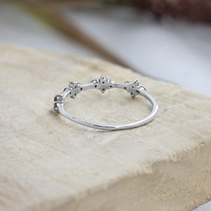 Natural Smoky <b>Quartz</b> Wholesale 925 Sterling Silver Floral Clover Ring Womens Gemstone Handmade Cocktail <b>Jewelry</b> - Product Image 5