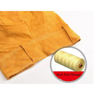 Traje de Soldadura de Cuero Vacuno de Alta Calidad, Resistente a la Abrasión, Ropa de Trabajo Industrial de Seguridad contra Incendios, Protección Contra Vapores - Product Image 2