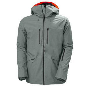 เสื้อแจ็คเก็ตสกีกันน้ำมีฮู้ดสำหรับผู้ชาย Gore-Tex ปิดด้วยซิป สีเทา - Product Image 1