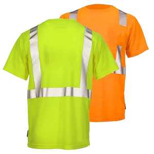 เสื้อยืดคอกลมแบบสะท้อนแสงสั่งทำพิเศษปี 2026 เสื้อผ้าทำงานคุณภาพสูง เสื้อยืดแขนสั้นผู้ชายแบบสะท้อนแสงเพื่อความปลอดภัยสั่งทำพิเศษ - Product Image 6