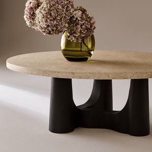 Modern Marble Top Coffee <b>Table</b> Wooden Base Living Room Furniture Wholesale Manufacturer Supplier High Quality Marble Top Coffee - Product Image 3
