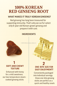 Korean Ginseng <b>Chewy</b> Root Bites Individually Wrapped Herbal Wellness Energy Snack - Product Image 6