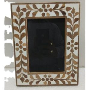 Elegantes marcos de fotos de resina hechos a mano con incrustaciones de hueso madre perla características diferentes patrones al por mayor elegantes marcos de fotos - Product Image 3