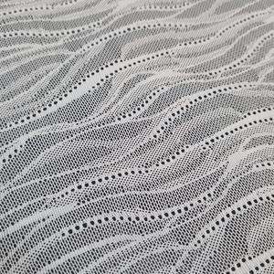 Tela de encaje elástica transpirable de malla ondulada, ligera, de 137 cm, de nailon y elastano, tejido de punto por urdimbre, color personalizado, para bodas y textiles del hogar. - Product Image 2