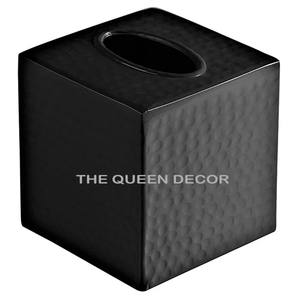Caja de pañuelos de hierro galvanizado de diseño clásico y elegante, hecha a mano, de calidad premium, al por mayor, a bajo precio. - Product Image 3