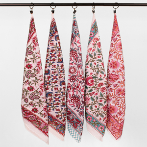 Handmade Block Printed Cotton Bandana, Eco-Friendly <b>Head</b> <b>Wrap</b>, Stylish Unisex Square Scarf, Organic Cotton Neck Accessory - Product Image 5