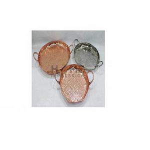 ถาดโลหะรูปทรงแฟนซีเคลือบเงาแบบสุดสร้างสรรค์พร้อมแท่นวางช็อคโกแลตและวันที่เสิร์ฟถาดโลหะแฟนซีราคาถูก - Product Image 1