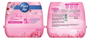 Désodorisants en gel solide parfumés sur mesure OEM/ODM, Pure Air-Fleur de cerisier, 180g, Durée de conservation de 24 mois, Usage domestique - Product Image 2