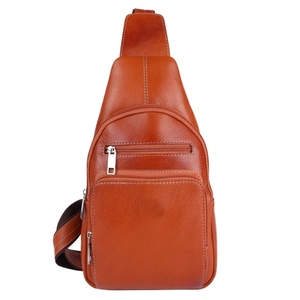 Bolso bandolera informal de cuero genuino para hombre, bolso para documentos de cuero vacuno, de alta calidad, con logo personalizado. - Product Image 4