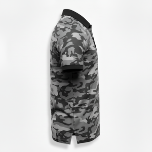 เสื้อโปโลผู้ชายผ้าโพลีเอสเตอร์ 100% แห้งเร็ว พิมพ์ลายแบบซับลิเมชั่นเต็มตัว เสื้อกอล์ฟ ราคาขายส่ง เสื้อคอปก ใส่ลำลอง - Product Image 3