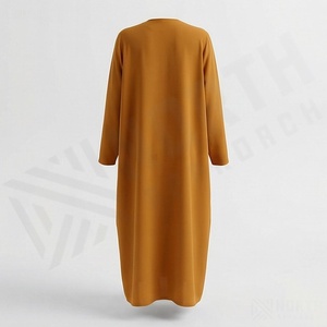Conjunto de Vestido Abaya Musulmán para Mujer, Trajes Islámicos, Abaya Larga, Compra al por Mayor, Abaya Personalizada en Color Elegante - Product Image 2